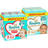 PAMPERS Premium Care Size 3 (200 pcs) + Premium Care Pants Size 3 (144 pcs) - Disposable Nappies