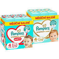 PAMPERS Premium Care size 4 (174 pcs) + Premium Care Pants size 4 (114 pcs) - Disposable Nappies