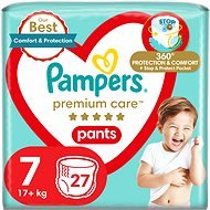 PAMPERS Premium Care Pants veľkosť 7 (27 ks) - Plienkové nohavičky