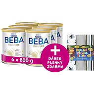 BEBA COMFORT 2 HM-O,  6× 800 g + T-Tomi plenky modré hvězdičky - Baby Formula