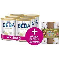 BEBA COMFORT 3 HM-O,  6× 800 g + T-Tomi plienky opice - Dojčenské mlieko