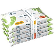 Aqua Wipes 100% rozložitelné ubrousky 99% vody, 4× 56 ks - Wet Wipes