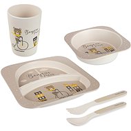 Canpol Babies sada nádobí Bonjour Paris béžová, 5 ks - Children's Dining Set