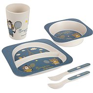 Canpol Babies sada nádobí Bonjour Paris modrá, 5 ks - Children's Dining Set