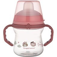 Canpol babies FirstCup Bonjour Paris Pohár szilikon itatóval 150 ml, rózsaszín - Tanulópohár