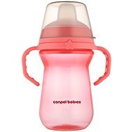 Canpol babies hrneček se silikonovým pítkem FirstCup 250 ml, růžový - Baby cup
