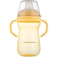 Canpol babies hrneček se silikonovým pítkem FirstCup 250 ml, žlutý - Baby cup
