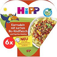 HiPP BIO Egg noodles with vegetables and peppers and fine beef 6×250 g - Baby Food