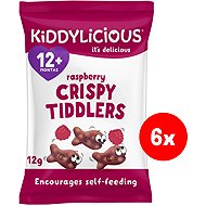 Kiddylicious raspberry crispy fish 72 g (6×12 g) - Crisps for Kids