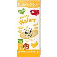 Kiddylicious oplatky banánové mini 16 g (4× 4 g) - Křupky pro děti