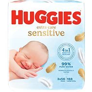 HUGGIES Extra Care Triplo 3× 56 ks - Baby Wet Wipes