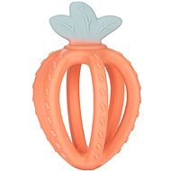 Canpol Babies Készségfejlesztő 3D szilikon rágóka - Eper, narancsszín - Baba rágóka