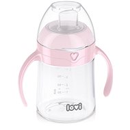 LOVI First cup with drinker pink 150 ml - Baby cup