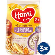 Hami milk porridge with 7 cereals with apple and plums 3×210 g - Milk Porridge