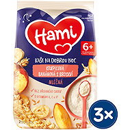 Hami milk porridge banana semolina with peach 3×210 g - Milk Porridge