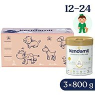Kendamil Premium 3 HMO+, 2,4 kg (3× 800 g), kreatívny box s darčekom - Dojčenské mlieko