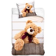 CARBOTEX plyšový medvídek s mašlí 140×200 cm - Children's Bedding