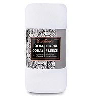 CARBOTEX Coral Fleece - fehér, 150× 200cm - Pléd