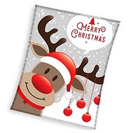 TIPTRADE Mikroflanelová vánoční deka Sob Rudolf 150 × 200 cm - Blanket