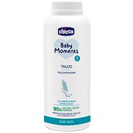 CHICCO Baby Moments s rýžovým škrobem 95% přírodních složek 150 g - Baby Powder