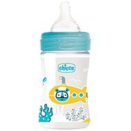 CHICCO Well-Being modrá 0m+, 150 ml - Baby Bottle