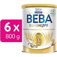 BEBA SUPREMEpro 2, 6 HMO, 6× 800 g - Baby Formula
