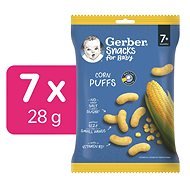 GERBER Snacks kukuričné chrumky 7× 28 g - Chrumky pre deti