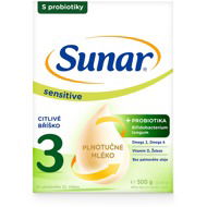 Sunar Sensitive 3 batolecí mléko, 500 g - Kojenecké mléko