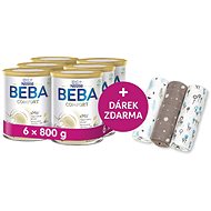 BEBA COMFORT 2 HM-O (6× 800 g) + T-TOMI pleny Grey Trees  - Baby Formula