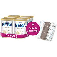 BEBA COMFORT 3 HM-O (6× 800 g) + T-TOMI plienky Grey Trees - Dojčenské mlieko