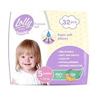 LOLLY BABY Premium soft Junior veľkosť 5 (32 ks) - Jednorazové plienky
