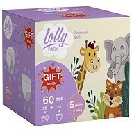 LOLLY BABY Premium soft Junior készlet, 5-ös méret (60 db) - Eldobható pelenka