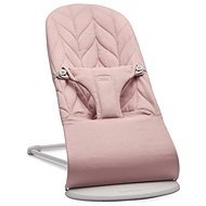 Babybjorn BLISS Dusty - pink Petal Woven, világosszürke konstrukció - Pihenőszék