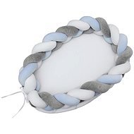 Scamp hniezdo cop 2 v 1 Biela-sivá-modrá - Hniezdo pre bábätko
