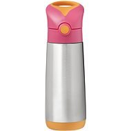 B. Box Drinking thermos with straw 500 ml - pink/orange - Children's Thermos