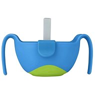 B. Box Bowl with straw - blue - Children's Bowl