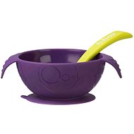 B. Box Silicone bowl with spoon - purple - Children's Bowl