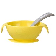 b.box Silicone bowl with spoon - yellow - Children's Bowl