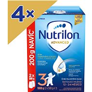Nutrilon 3 Advanced toddler milk 4× 1 kg, 12+ - Baby Formula