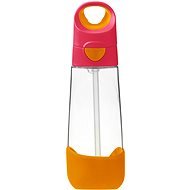 B. Box Drinking bottle with straw 600 ml - pink/orange - Children's Water Bottle