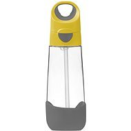 B. Box Drinking bottle with straw 600 ml - yellow / grey - Children's Water Bottle
