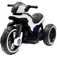 BABY MIX detská elektrická motorka Polícia, čierna/biela - Detská elektrická motorka