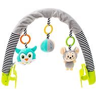 BABY MIX stroller toy mouse, owl - Pushchair Toy