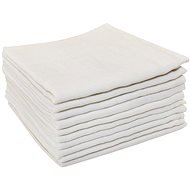 Bomimi Premium Cotton Diapers 80×70 White 10 pcs - Cloth Nappies