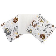 Bomimi Premium Cotton Diapers 80×70 Forest Animals 3 pcs - Cloth Nappies