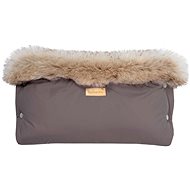 Carefree armband with fur gray - Stroller Hand Muff