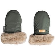 Carefree gloves with fur olive - Pushchair Gloves