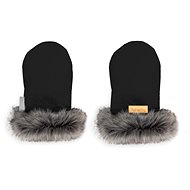 Carefree gloves with fur black - Pushchair Gloves