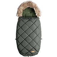 Carefree fur sack with fur 100 cm olive - Stroller Footmuff