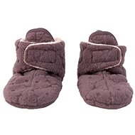 LODGER Slipper Folklore Fleece Mauve 6-12m - Baby Booties